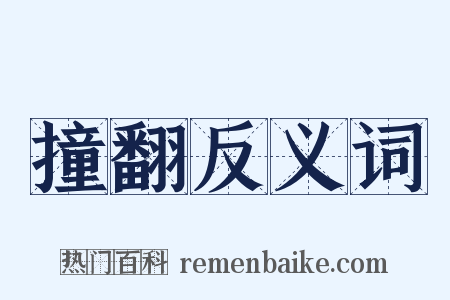 撞翻反义词是什么意思的图片